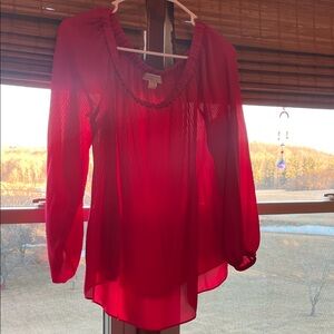 MICHAEL Michael Kors Vibrant hot pink  Blouse nwot